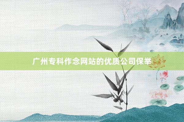 广州专科作念网站的优质公司保举
